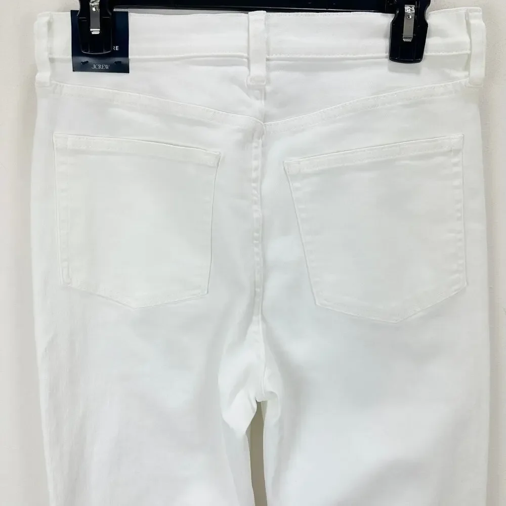 J.Crew Ankle Flare Jean in Signature Stretch+ Classic White Womens US 29 NWT - Picture 10 of 13